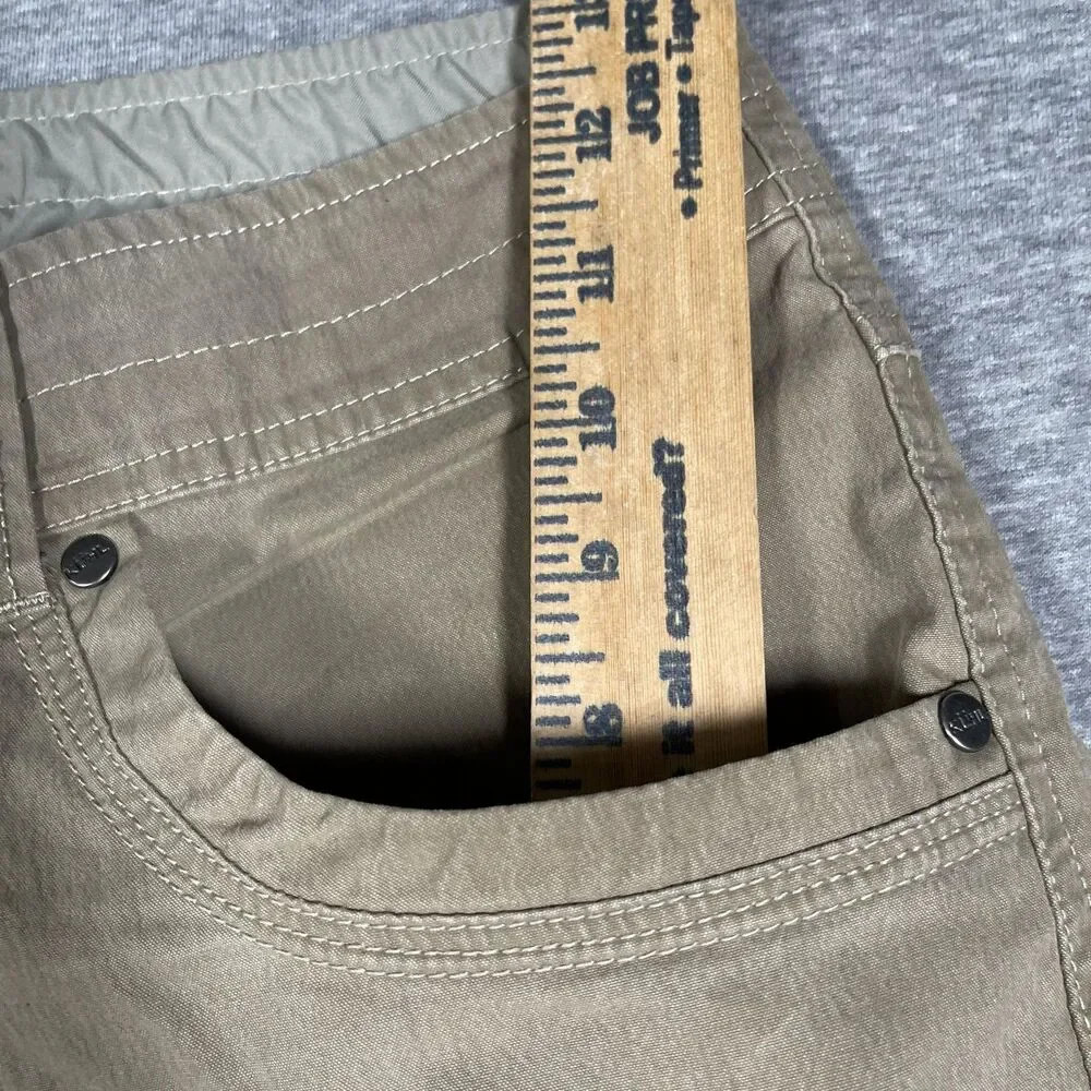 Kuhl Revolvr Carpenter Pants Mens 34x30 Beige Cotton Nylon Spandex Workwear